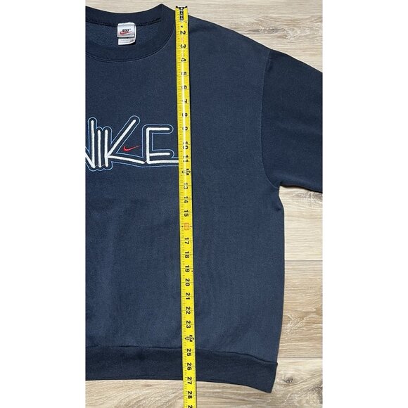 Nike Blue Spellout Sweatshirt Crewneck - Vintage Size XL - Picture 11 of 15